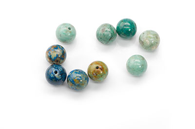 chrysocolle ronde 8mm x1fil